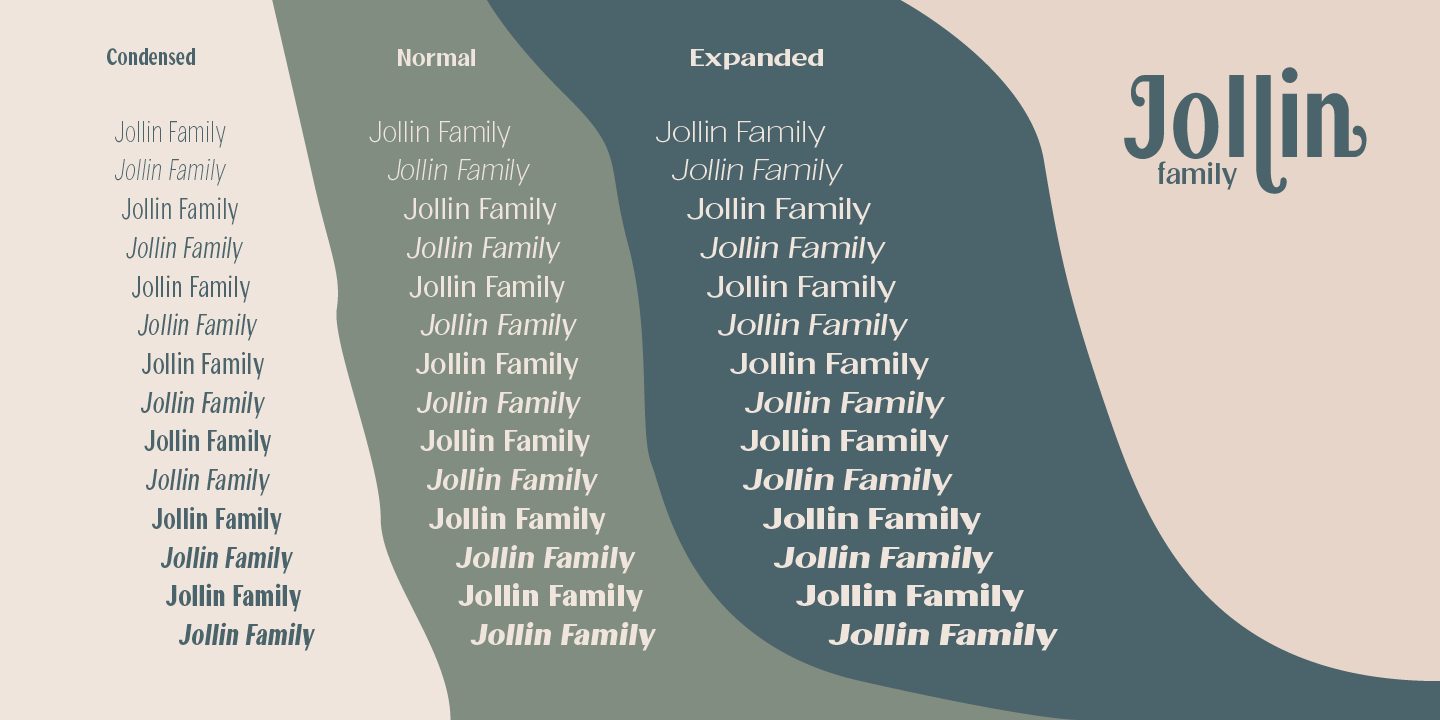 Пример шрифта Jollin Family SemiBold